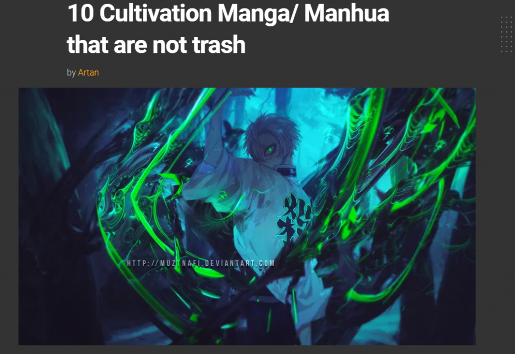 Are Cultivation Manga/ Manhwa Trash